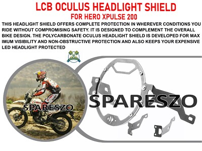 ''LCB OCULUS HEADLIGHT SHIELD'' FIT FOR HERO XPULSE 200