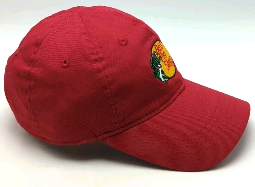 BASS PRO SHOPS red hat / cap with elastic strap - Toddler size hat - Image 4 of 4