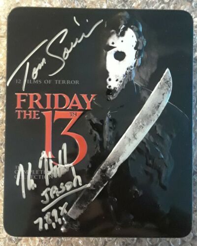 Friday the 13th Complete 12 film Collection steel tin Blu-ray AutoGraphed