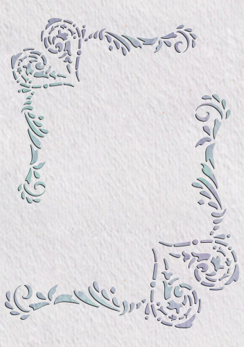 Plantilla de esquina adorno vintage pintura de boda muebles de pared artesanías reutilizables CO3 - Imagen 6 de 14