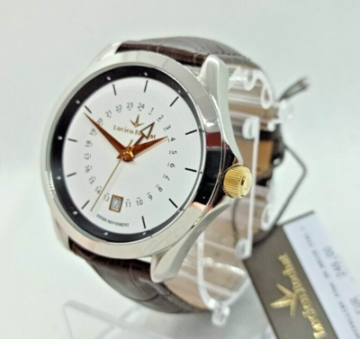 OROLOGIO UOMO GMT LUCIEN ROCHAT MONTPELLIER SWISS MOVEMENT DUAL