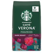 Starbucks Dark Roast Whole Bean Coffee   Caffe Verona   100 Arabica  18 Oz