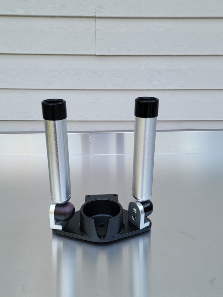 Big Jon Dual Multiset Rod Holder Assembly with Ball Cradle for