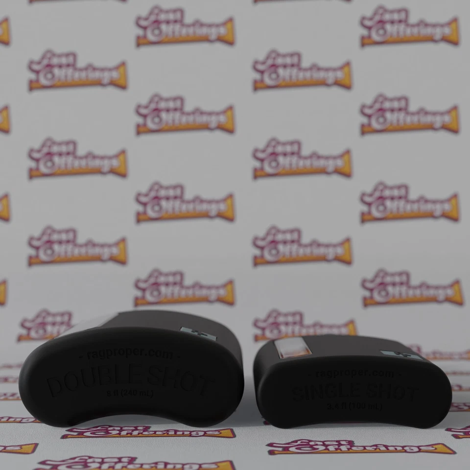 Frasco de cadera de vidrio con cubierta protectora de silicona de Raproper para beber licores Foto 3 de 3