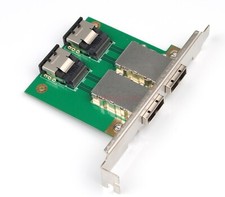 2Ports Mini SAS SFF-8088 To 36Pin SFF-8087 PCBA Female Adapter PCI Bracket Great
