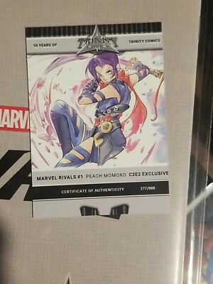 C2E2 Peach Momoko 桃桃子 Marvel Rivals Marvel rivals #1 Peach momoko Virgin C2E2 Trinity comics