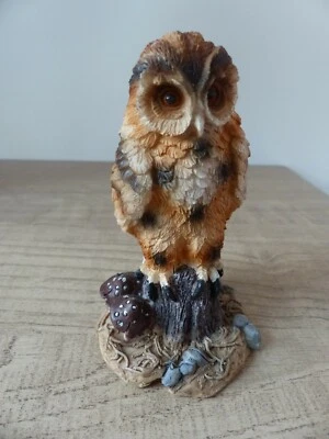 Bibelot Statuette Chouette Vintage H 11 cm - Photo 1/4