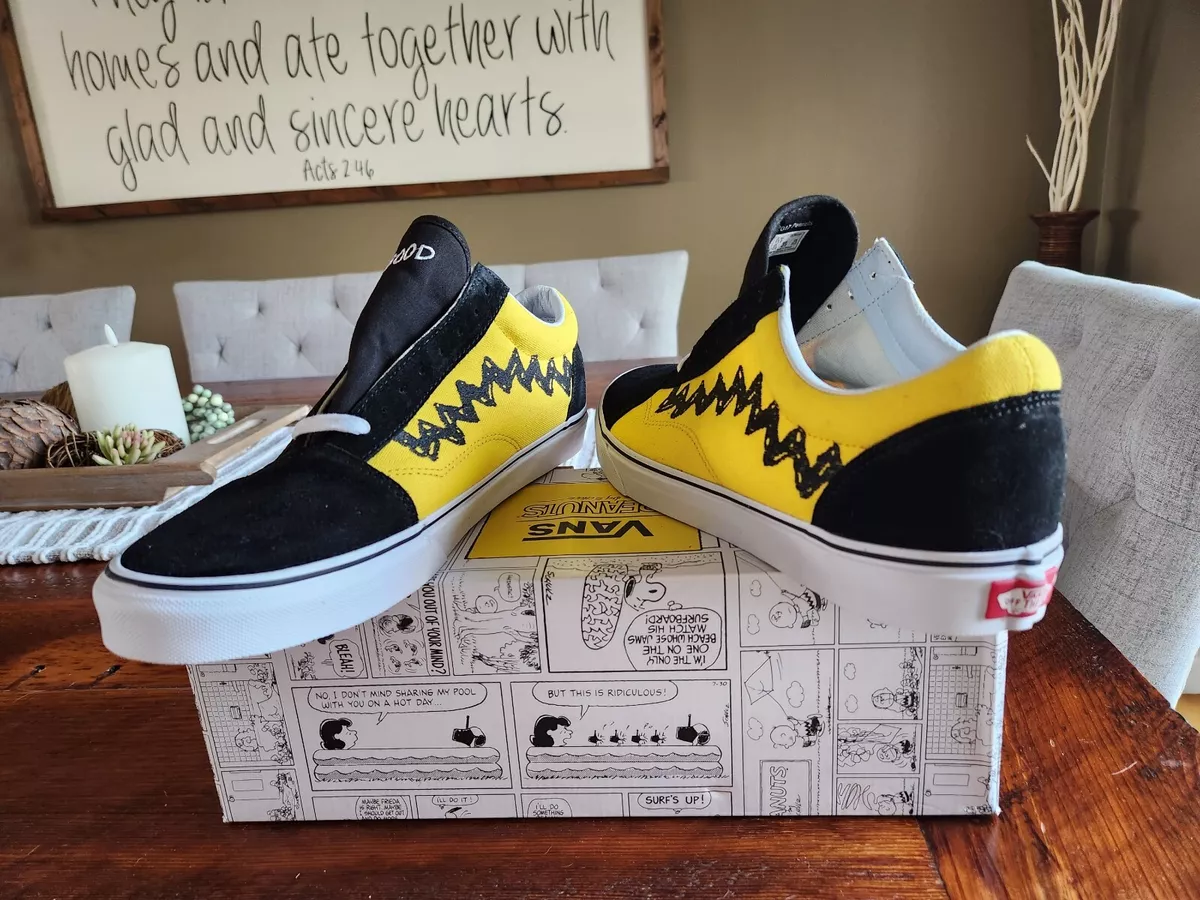 Vans Old (Peanuts) Charlie Brown Men&#039;s Size 13 | eBay