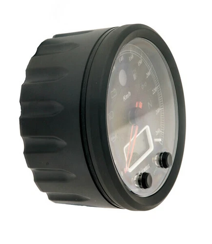 Acewell CA085-263 Digital Speedometer with Analogue Speedo to 260kph. Black Allo
