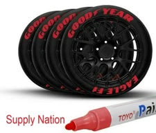 Tire Pen Permanent Marker Tire Lettering Paint Pen USA Seller TOYO 4 Pack Red