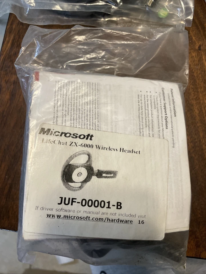 Microsoft LifeChat ZX-6000 Wireless PC Headset for Conference Calls & Video Chat - Image 2 of 2