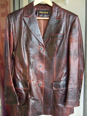 ROBERTO CAVALLI Damen Lederjacke Größe M - ein echtes Designer Must-Have!
