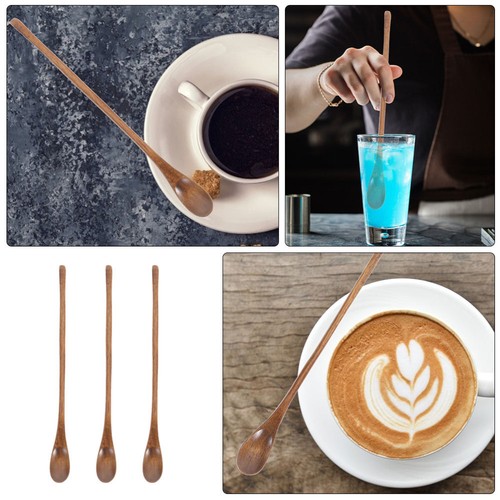 Cuchara de café de mango largo de 3 piezas cucharas para servir para agitador de buffet - Imagen 5 de 12
