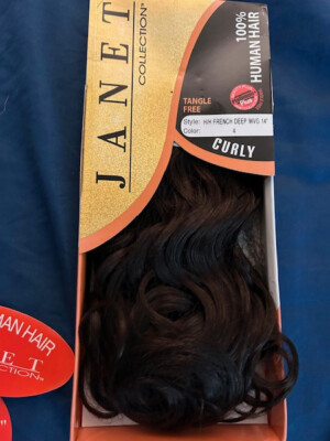 Janet Collection 100% Human Hair Weave French Deep 14 Inch - # 4
