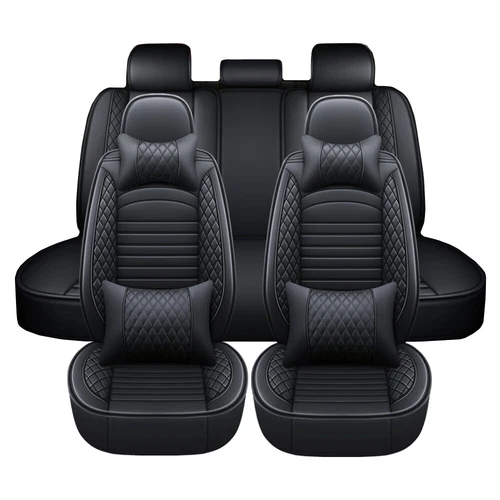 For Chevrolet Car Seat Covers Luxury PU Leather 5-Seats Set Cushion Universal - Foto 21 di 26