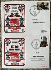 Southampton v Liverpool FA Cup Semi Final 5th April 1986 Dawn First Day Cover X2