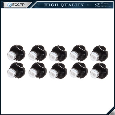 10x CCIYU T3 Red LED Neo Wedge Bulbs – Dashboard A/C Heater Climate Control Lights, 12V