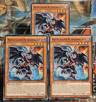 YuGiOh Playset - Rotäugiger Retrodrache - LDK2-DEJ04 - Legendary Decks II - DE