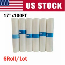 6 Rolls Screen Printing 17" x 100FT Waterproof Inkjet Milky Transparency Film