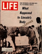 1963 Life February 15 What happened to Lincoln's Body; Boston Strangler; C Clay