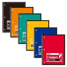KAISA 70 Sheet 1-Subject Wirebound Notebook Spiral Notebooks, College Ruled 1...