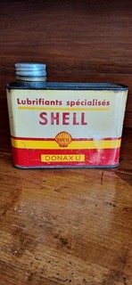 Ancien Bidon d'huile SHELL Donax U