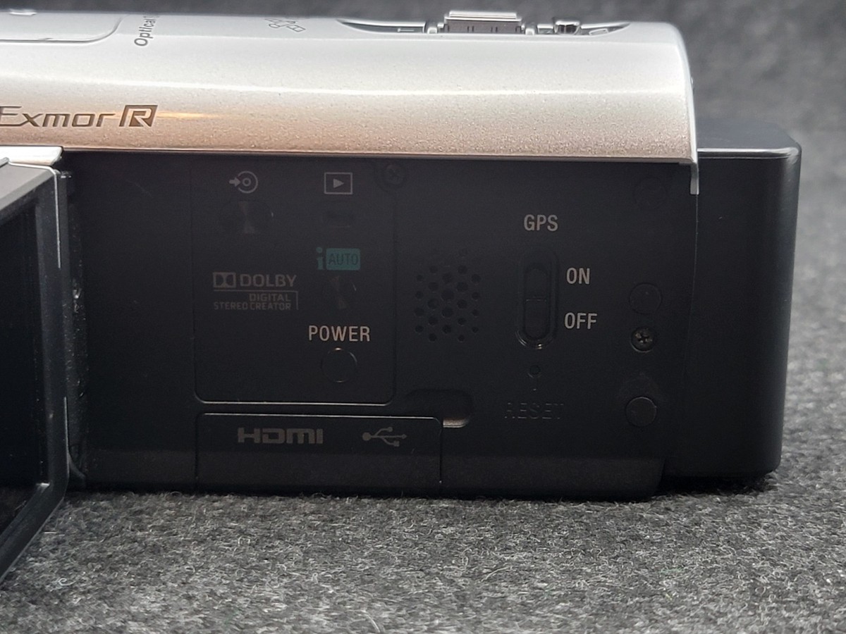 SONY HDR-CX370V Silver Handycam Digital HD Video Camera Recorder