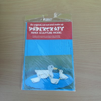 Entenfamilie Vintage Papercraft Papier Skulptur Modell-neu versiegelt Junior Range