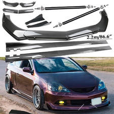 Carbon Fiber Front Bumper Lip Spoiler Side Skirt Body Kits For Acura Rsx Dc5
