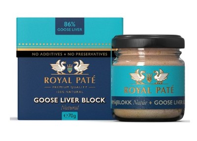 3x Premium Foie Gras Block natural RoyalPaté 100% Natural