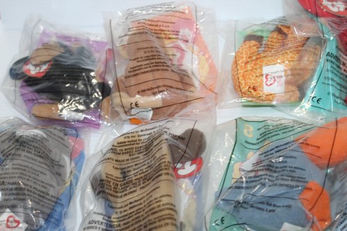 TY Teenie Beanie Babies 1998 McDonald's Complete Set of 12 New Sealed Bags - Picture 7 of 17