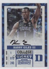2017 Panini Contenders Draft Picks Cracked Ice Ticket 4/23 Harry Giles Auto 5w7