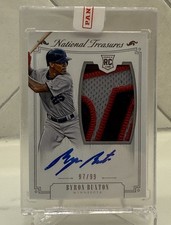 2015 Panini National Treasures 97/99 Byron Buxton #195 Auto ROOKIE