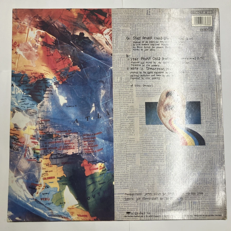 The Apples - Stay People Child - Epic 12" Vinyl Single 1991 UK - 657363 6 - Image 2 of 4
