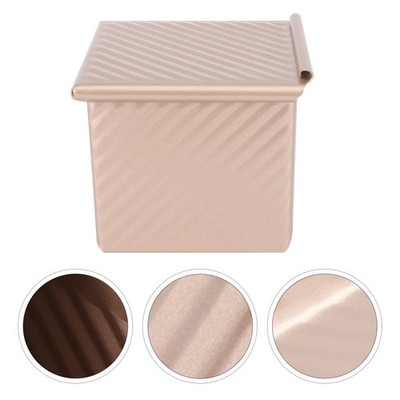 Golden Aluminum Bread Baking Tray Reusable Household Baking Plate with Lid