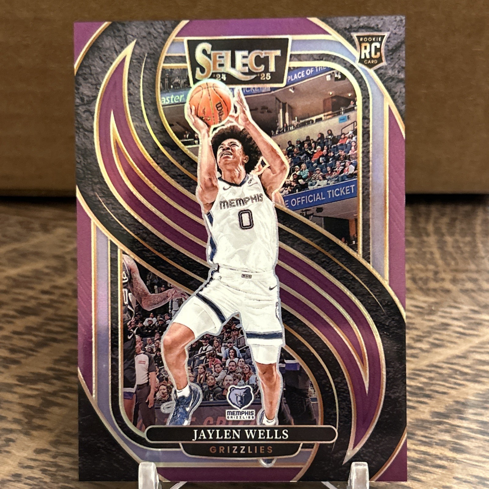 2024-25 Panini Select - Premier Level Jaylen Wells #188 Purple Prizm /99 (RC)