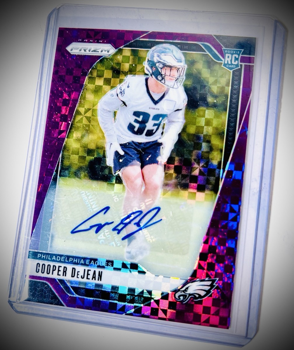 2024 Panini Prizm Rookies Purple Power /49 Cooper DeJean 2024 Panini Prizm Rookies Purple Power /49 Cooper DeJean