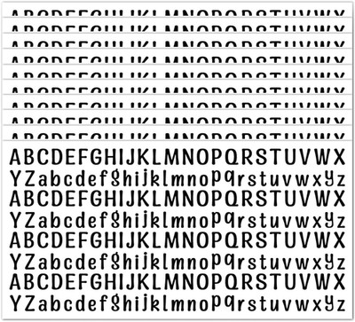10 Sheet Small Letter Stickers, 1/2 Inch Self Adhesive Alphabet Stickers, Cute V