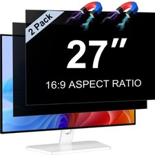 Magnetic Hanging Privacy Screen 27in For 16:9 Removable Universal Anti Glare 2 