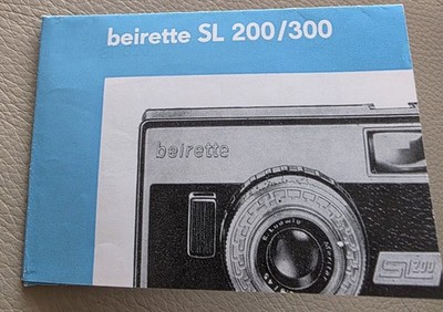 GDR operating instructions camera Beirette SL 200, SL 300