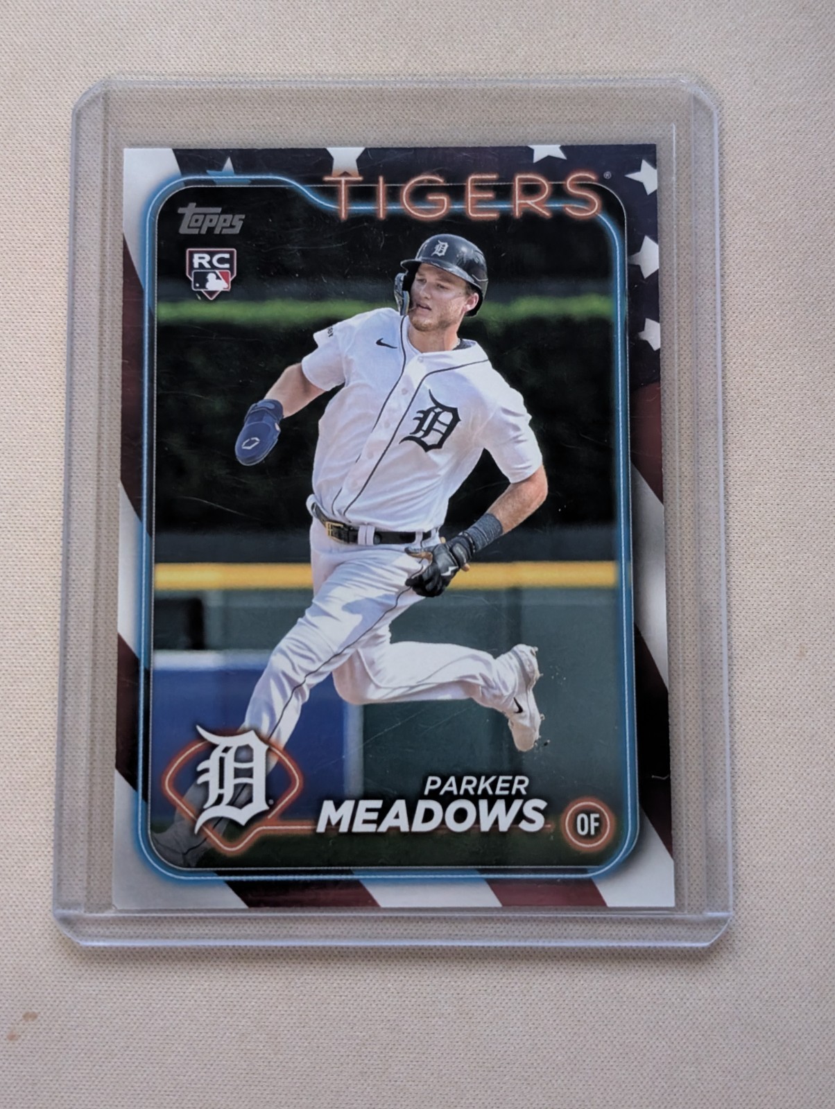 2024 Topps Series 2 #516 Parker Meadows Independence Day #/76