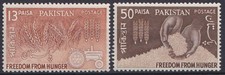 Pakistan 1963 Y&T 174, 175 neuf ** - Contre la faim