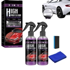 2PCS 3 in 1 high Protection Quick Coating Spray, Fast fine Scratch Repair, Fa...