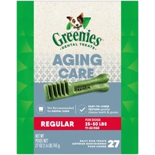 Greenies Aging Care Dog Dental Chews Oral Health 27oz (27ct)