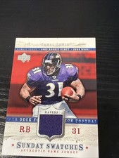 Jamal Lewis 2005 Upper Deck Rookie Debut - Sunday Swatches Card #SU-JL (MEM)