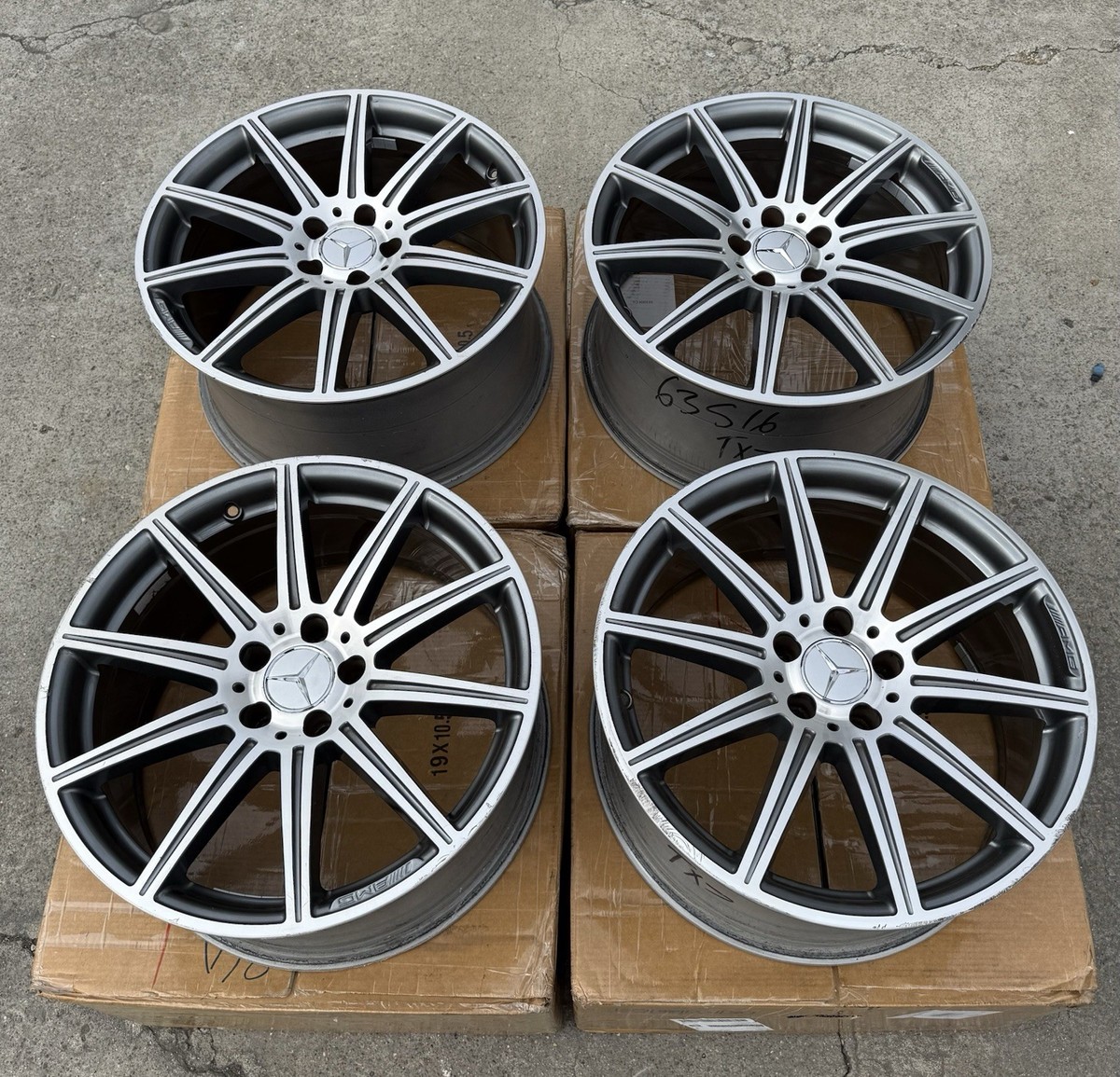 OEM BBS Mercedes W212 E63 AMG Wheels 19” Staggered 19x9 / 19x9.5