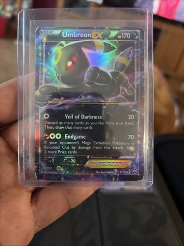 Pokemon TCG Umbreon EX 55/124 Fates Collide Holo Ultra Rare LP.