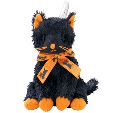 TY Halloweenie Beanie Baby - FRAIDY the Cat 4.5 inch - MWMTs Halloween Toy
