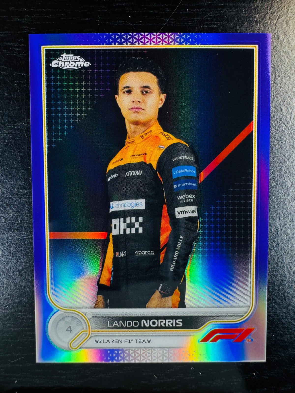 2022 Lando Norris Purple  Refractor 227/399  Topps Chrome #33 Formula 1 F1
