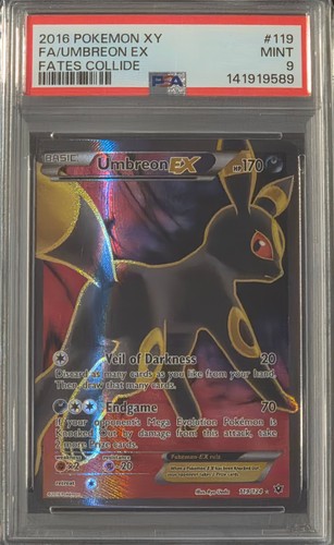 Umbreon-EX graded PSA 9 for sale on eBay